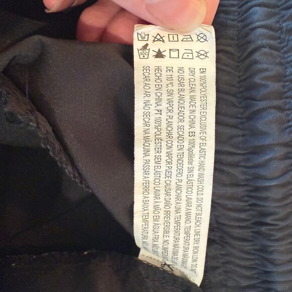 Unbranded Black Utility Cargo Pants 30" Waist Zip Pockets Streetwear - Picture 5 of 7